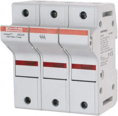 Ferraz Shawmut - 3 Pole, 600 VAC/VDC, 30 Amp, DIN Rail Mount Fuse Holder - Compatible with J Class, 58mm Long x 3.84 Inch Wide and 22mm Diameter Fuse - A1 Tooling