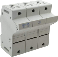 Ferraz Shawmut - 3 Pole, 600 VAC/VDC, 60 Amp, DIN Rail Mount Fuse Holder - Compatible with J Class, 58mm Long x 3.84 Inch Wide and 22mm Diameter Fuse - A1 Tooling