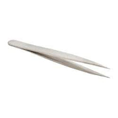 Value Collection - 3-1/2" OAL 0C-SA Precision Tweezers - Short, Flat Tip - A1 Tooling