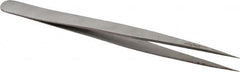 Value Collection - 5-5/16" OAL SS-SS Precision Tweezers - Long & Slim for Inside Reach - A1 Tooling