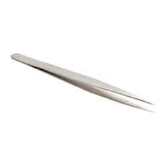 Value Collection - 5-5/16" OAL SS-SA Precision Tweezers - Long & Slim for Inside Reach - A1 Tooling