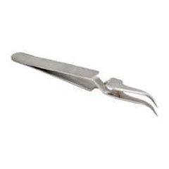 Value Collection - 4-11/32" OAL N7 Reverse Action Tweezers - Curved Fine Point - A1 Tooling