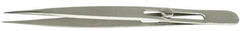 Value Collection - 4-3/4" OAL Assembly Tweezers - Slide Locking, Sharp Point - A1 Tooling