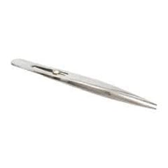 Value Collection - 4-3/4" OAL Stainless Steel Assembly Tweezers - Slide Locking, Sharp Point - A1 Tooling