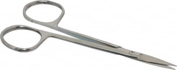 Value Collection - 4" OAL Stainless Steel Iris Scissors - Straight Handle, For General Purpose Use - A1 Tooling