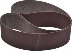 3M - 2" Wide x 36" OAL, 80 Grit, Aluminum Oxide Abrasive Belt - Aluminum Oxide, Medium, Coated, X Weighted Cloth Backing, Series 341D - A1 Tooling