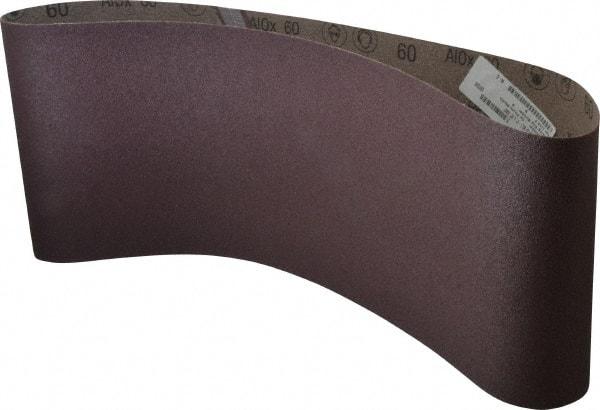 3M - 9" Wide x 48" OAL, 60 Grit, Aluminum Oxide Abrasive Belt - Aluminum Oxide, Medium, Coated, X Weighted Cloth Backing, Series 341D - A1 Tooling