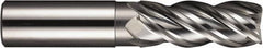 SGS - 20mm, 4 Flute, Single End, Solid Carbide, 1.5mm Corner Radius End Mill - 104mm OAL, Right Hand Flute, 20mm LOC, Right Hand Cut - A1 Tooling