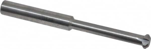 Accupro - 1/4" Cutter Head Diam, 1/32" Flat Width, 2-1/2" OAL, Solid Carbide, Single Right Hand Back Chamfer - A1 Tooling