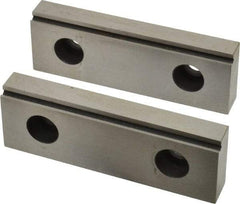 Value Collection - 4" Wide x 1.378" High x 15mm Thick, Step Vise Jaw - Steel, Fixed Jaw - A1 Tooling