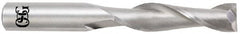 OSG - 3/8", 1" LOC, 3/8" Shank Diam, 2-1/2" OAL, 2 Flute, Solid Carbide Square End Mill - Single End, TiCN Finish, Spiral Flute, 30° Helix, Centercutting, Right Hand Cut, Right Hand Flute, Series 402 - A1 Tooling