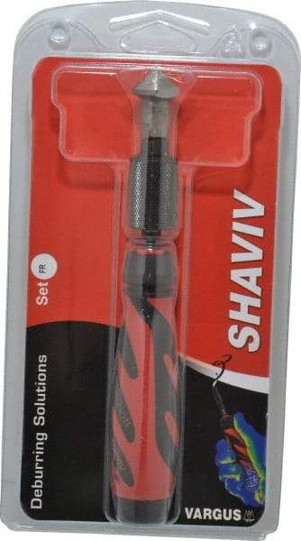 Shaviv - 3 Piece, High Speed Steel Blade, Hand Deburring Tool Set - FR Blade Holder, For Hole Edge - A1 Tooling