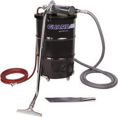 Guardair - 55 Gal Steel Tank, Air Powered Pneumatic Canister Wet/Dry Vacuum - 10 Peak hp, 20' Hose Fitting, Cartridge Filter, Accessories Included - A1 Tooling