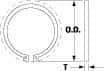 Thomson Industries - 0.025" Wide, Stainless Steel 3/16" External Retaining Ring - For Use with Linear Bearing INST-369-SS - A1 Tooling