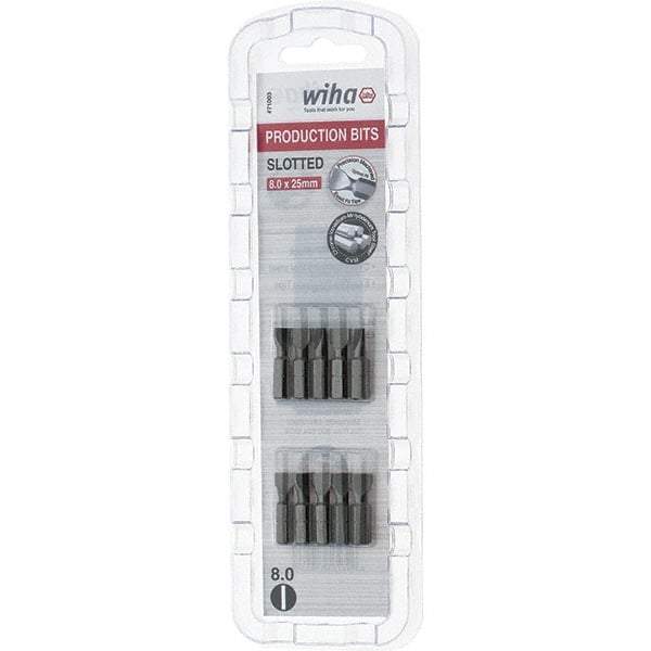 Wiha - Slotted Screwdriver Bits Reversible: NonReversible Blade Width (Inch): 5/16 - A1 Tooling