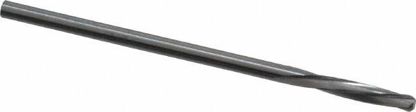 Magafor - 2.159mm Solid Carbide 4 Flute Chucking Reamer - Spiral Flute, 0.085" Straight Shank, 7/16" Flute Length, 1-31/32" OAL - A1 Tooling