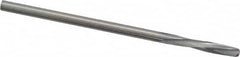 Magafor - #43 Solid Carbide 4 Flute Chucking Reamer - Spiral Flute, 0.089" Straight Shank, 7/16" Flute Length, 1-31/32" OAL - A1 Tooling