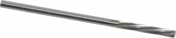 Magafor - 2.5705mm Solid Carbide 6 Flute Chucking Reamer - Spiral Flute, 0.1012" Straight Shank, 19/32" Flute Length, 2-1/4" OAL - A1 Tooling