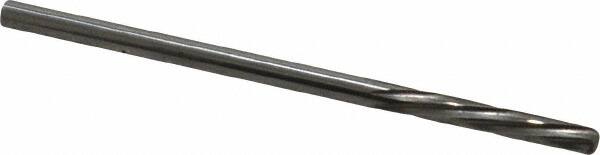 Magafor - #37 Solid Carbide 6 Flute Chucking Reamer - Spiral Flute, 0.1039" Straight Shank, 19/32" Flute Length, 2-1/4" OAL - A1 Tooling