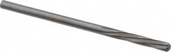 Magafor - #34 Solid Carbide 6 Flute Chucking Reamer - Spiral Flute, 0.111" Straight Shank, 19/32" Flute Length, 2-1/4" OAL - A1 Tooling