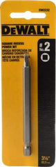 DeWALT - 1/4" Drive, #2 Square Recess Screwdriver Bit - 3-1/2" OAL - A1 Tooling