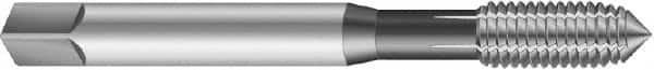 Emuge - #5-40 UNC 2BX Modified Bottoming Thread Forming Tap - High Speed Steel, TiN Finish, 2.205" OAL, 0.433" Thread Length, Series Rekord Druck-S - Exact Industrial Supply