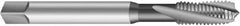 Emuge - #3-56 UNF 2 Flute 3BX Modified Bottoming Spiral Flute Tap - Cobalt, Oxide Finish, 1.969" OAL, Right Hand Flute, Right Hand Thread, Series Rekord D-Ti - Exact Industrial Supply