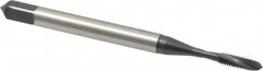 Emuge - #2-56 UNC 2 Flute 2BX Modified Bottoming Spiral Flute Tap - Cobalt, Oxide Finish, 1.772" OAL, Right Hand Flute, Right Hand Thread, Series Rekord D-Ti - A1 Tooling