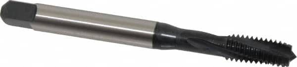 Emuge - 3/8-16 UNC 3 Flute 2BX Modified Bottoming Spiral Flute Tap - Cobalt, Oxide Finish, 3.937" OAL, Right Hand Flute, Right Hand Thread, Series Rekord D-Ti - A1 Tooling