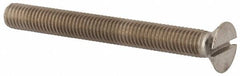 Value Collection - M10x1.50, 90mm OAL Slotted Drive Machine Screw - Flat Head, Grade 316 & A4 Stainless Steel, Uncoated, Without Washer - A1 Tooling