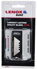 Lenox - 100 Piece Bi-Metal Utility Knife Blade - 2-3/8" OAL - A1 Tooling