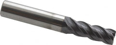 ProMax - 11/32", 4 Flute, Single End, Solid Carbide, 0.02" Corner Radius End Mill - 2-1/2" OAL, 40° Helix, Right Hand Flute, 7/8" LOC, Right Hand Cut - A1 Tooling