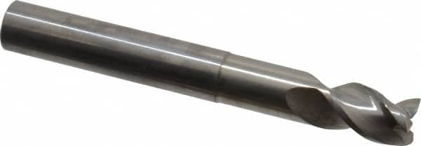 Niagara Cutter - 3/8", 3 Flute, Single End, Solid Carbide, 0.015" Corner Radius End Mill - 3" OAL, 40° Helix, Right Hand Flute, 1/2" LOC, Right Hand Cut, 1-3/8" Extended Reach - A1 Tooling