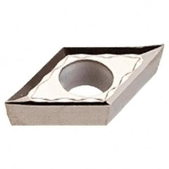 Iscar - DCGT2-.004 AS Grade IC520 Carbide Turning Insert - TiCN/TiN Finish, 55° Diamond, 1/4" Inscr Circle, 3/32" Thick, 0.004" Corner Radius - A1 Tooling