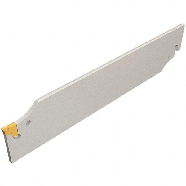 Iscar - 3/4" Blade Height, 2.5mm Blade Width, 86mm OAL, Neutral Cut, Single End Indexable Cut-Off Blade - TGFH Blade, Tang-Grip Series - A1 Tooling