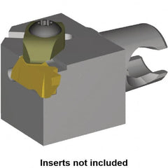 Kennametal - Insert Style NG 2L, 25mm Head Length, Right Hand Cut, External Modular Threading Cutting Unit Head - System Size KM20, 17mm Center to Cutting Edge, Series Top Notch - A1 Tooling