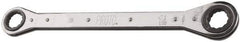 Proto - 1" x 1-1/16" 12 Point Reversible Ratcheting Box Wrench - Double End, 2-1/4" Head Diam x 1/2" Head Thickness, 15" OAL, Steel, Polished Finish - A1 Tooling