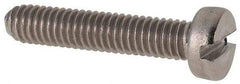 Value Collection - M4x0.70 Metric Coarse, 20mm Length Under Head Slotted Drive Machine Screw - Fillister Head, Grade 316 & A4 Stainless Steel, Uncoated, Without Washer - A1 Tooling