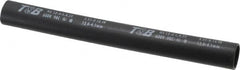 Thomas & Betts - 6" Long, 3:1, Polyolefin Heat Shrink Electrical Tubing - Black - A1 Tooling