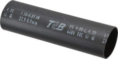 Thomas & Betts - 5" Long, 3:1, Polyolefin Heat Shrink Electrical Tubing - Black - A1 Tooling