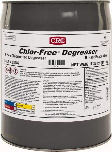 CRC - 5 Gal Bucket Cleaner/Degreaser - Liquid, Unscented - A1 Tooling