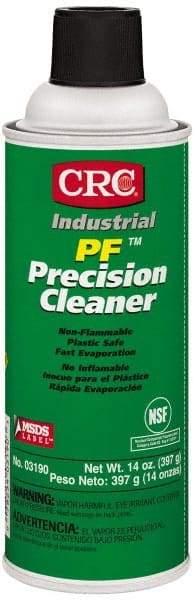 CRC - 14 Ounce Aerosol Contact Cleaner - 20,500 Volt Dielectric Strength, Nonflammable, Food Grade, Plastic Safe - A1 Tooling