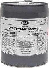 CRC - 5 Gallon Pail Contact Cleaner - 0°F Flash Point, 22,600 Volt Dielectric Strength, Flammable, Food Grade, Plastic Safe - A1 Tooling