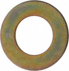 Made in USA - 1-3/8" Screw, Grade 8 Alloy Steel SAE Flat Washer - 1-7/16" ID x 2-3/4" OD, 0.213" Thick, Zinc Yellow Dichromate Finish - A1 Tooling