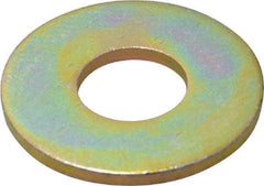 Made in USA - 5/8" Screw, Grade 8 Alloy Steel USS Flat Washer - 0.681" ID x 1.78" OD, 0.16" Thick, Zinc Yellow Dichromate Finish - A1 Tooling