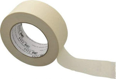 3M - 2" Wide x 60 Yd Long Tan Paper Masking Tape - Series 2214, 5.4 mil Thick, 23 In/Lb Tensile Strength - A1 Tooling