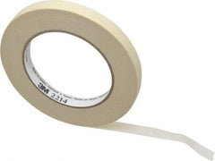 3M - 1/2" Wide x 60 Yd Long Tan Paper Masking Tape - Series 2214, 5.4 mil Thick, 23 In/Lb Tensile Strength - A1 Tooling