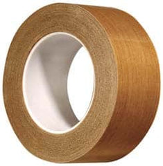 3M - 36 Yd Long x 12" Wide, Series 5453, Brown Silicone Glass Cloth/PTFE Tape - 8.2 mil Thick, 175 Lb/In Tensile Strength - A1 Tooling