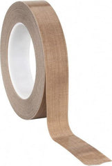 3M - 36 Yd Long x 1" Wide, Series 5453, Brown Silicone Glass Cloth/PTFE Tape - 8.2 mil Thick, 175 Lb/In Tensile Strength - A1 Tooling