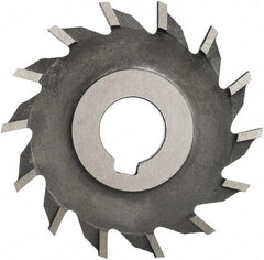 Made in USA - 2-1/2" Diam x 3/8" Width of Cut, 18 Teeth, High Speed Steel Side Milling Cutter - Straight Teeth, Uncoated - A1 Tooling